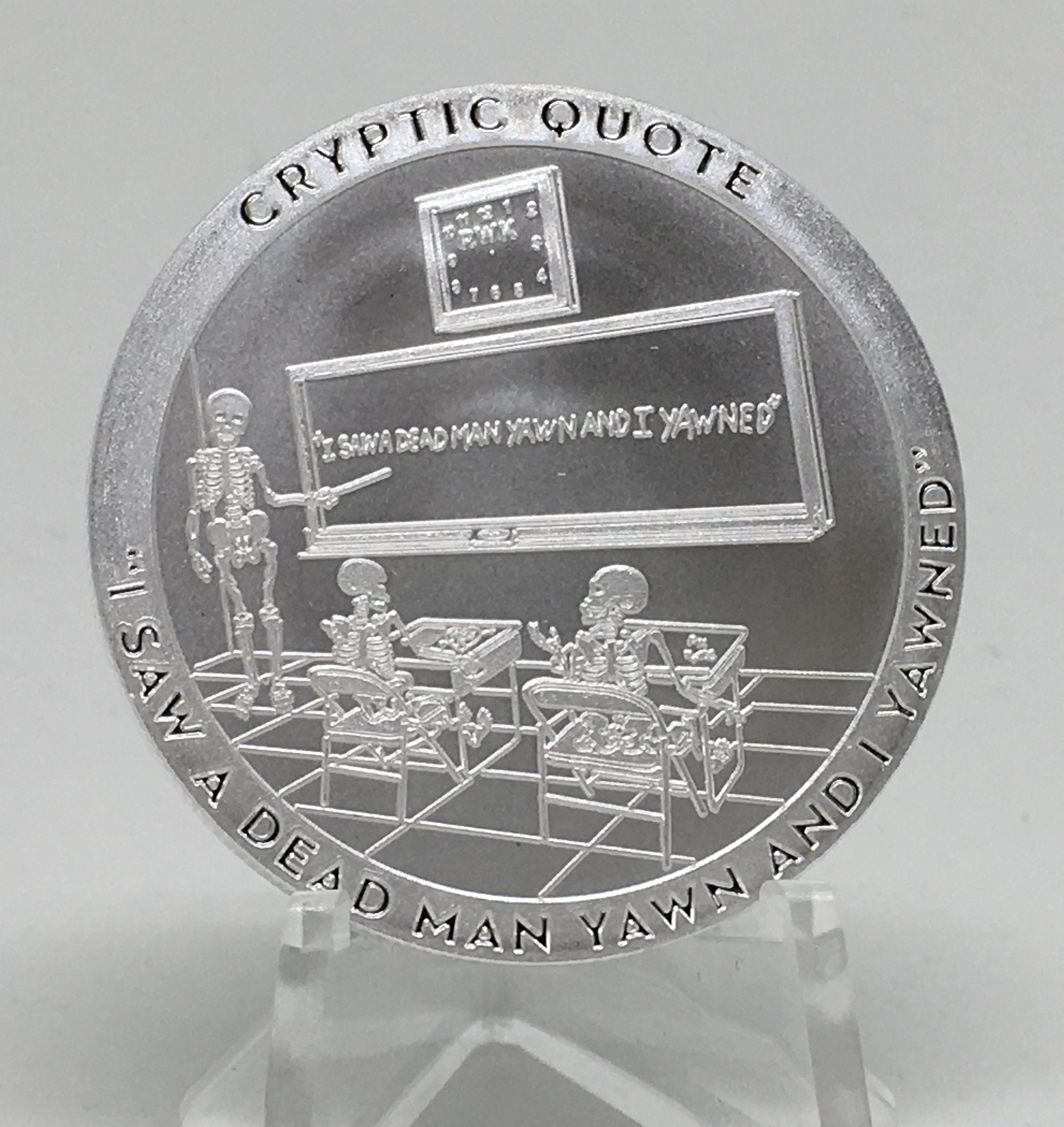 Cryptic Silver Series #1-Cryptic Quote, BU Finish by