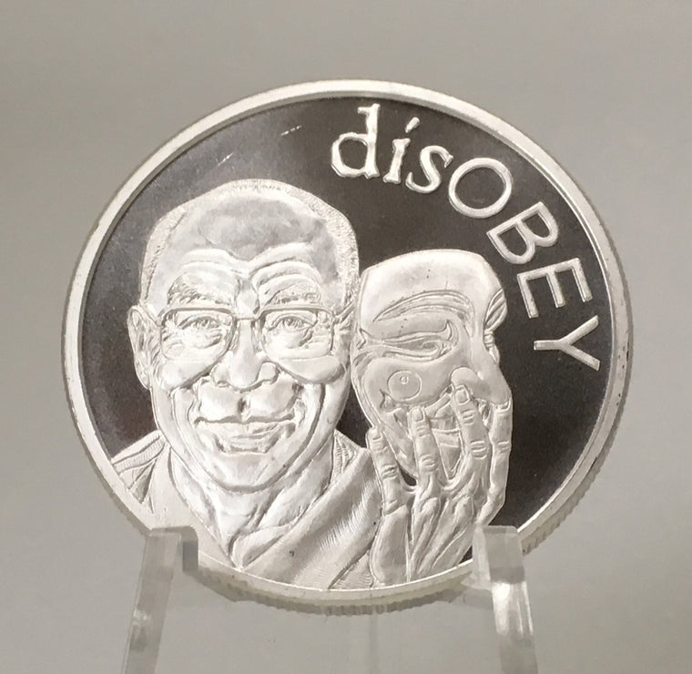 disOBEY Dalai Lama by Silver Shield, Mini Mintage - BU 1 oz .999 Silver Round