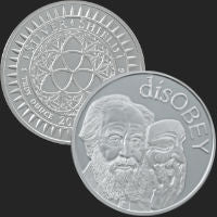 disOBEY Solzhenitsyn by Silver Shield, Mini Mintage - BU 1 oz .999 Silver Round
