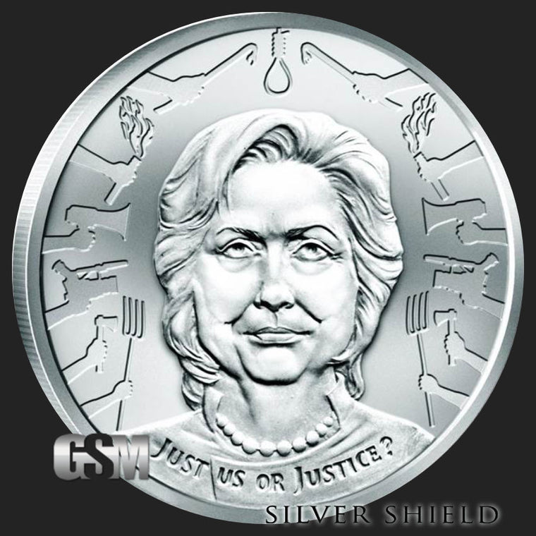 Justice or Just Us by Silver Shield, Mini Mintage - BU 1 oz .999 Silver Round