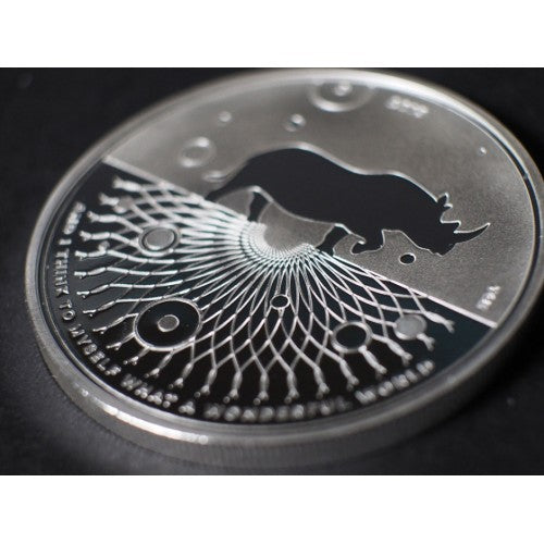 Rhino 2015 - Evolution, The Wonderful World by Le Grand Mint, 1oz 0.9999 Fine Silver