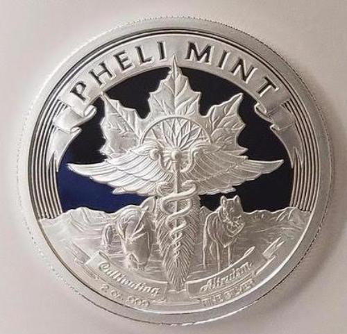 2018 Temptation of the Succubus - Proof Finish by Pheli Mint, 2oz .999 Fine Silver Round
