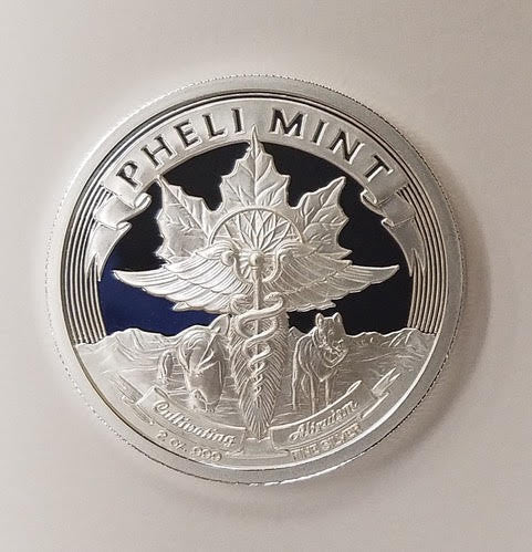 2016 Temptation of the Succubus - Proof Finish by Pheli Mint, 2oz .999 Fine Silver Round