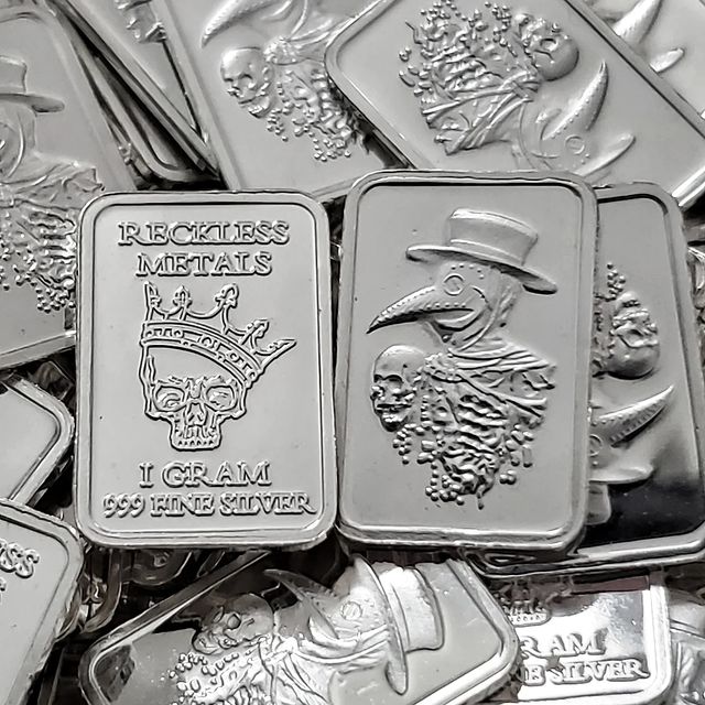 Reckless Metals Plague Doctor 1gm .999 Fine Silver