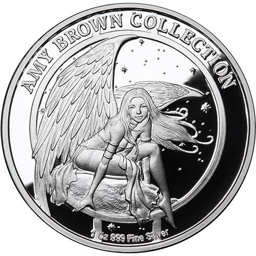 #5 Wall Flower - Amy Brown Collection - 1oz .999 Silver Proof Round