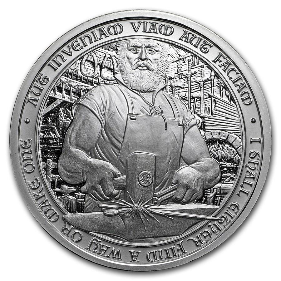 The Blacksmith, 2oz Brilliant Uncirculated .999 Silver Round